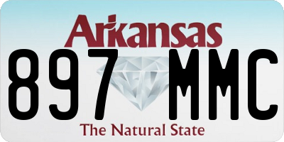 AR license plate 897MMC