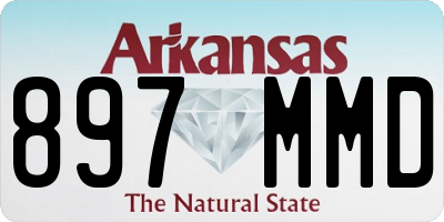 AR license plate 897MMD