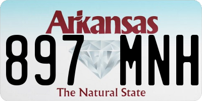 AR license plate 897MNH