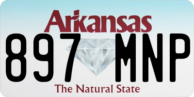 AR license plate 897MNP