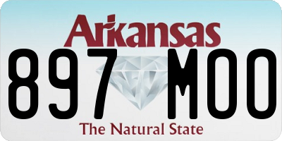 AR license plate 897MOO