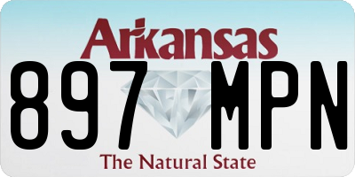 AR license plate 897MPN