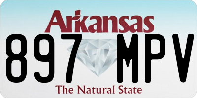 AR license plate 897MPV