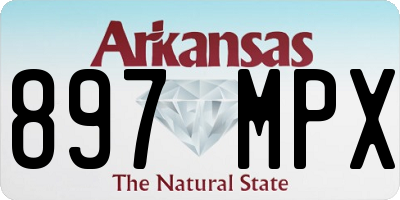 AR license plate 897MPX
