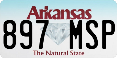 AR license plate 897MSP