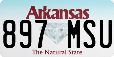 AR license plate 897MSU