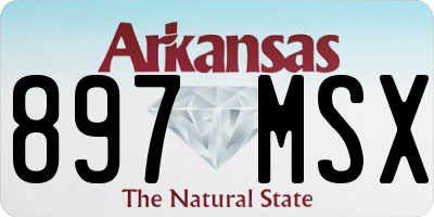 AR license plate 897MSX