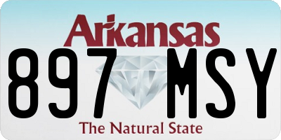 AR license plate 897MSY