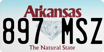 AR license plate 897MSZ