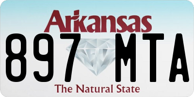 AR license plate 897MTA
