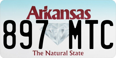 AR license plate 897MTC