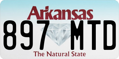 AR license plate 897MTD