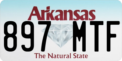AR license plate 897MTF