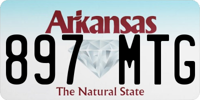 AR license plate 897MTG