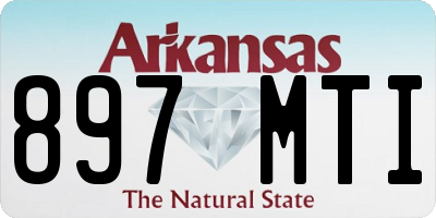 AR license plate 897MTI