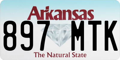 AR license plate 897MTK