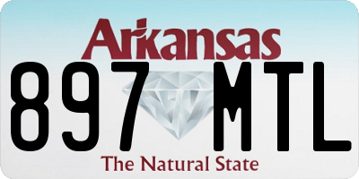 AR license plate 897MTL