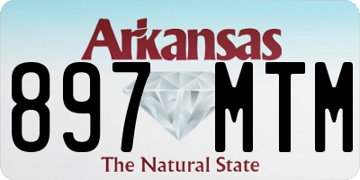 AR license plate 897MTM