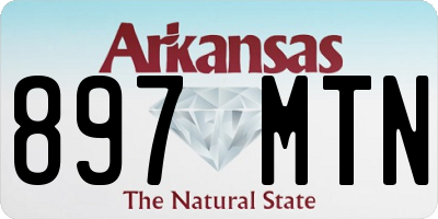 AR license plate 897MTN