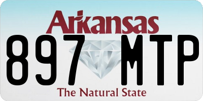 AR license plate 897MTP