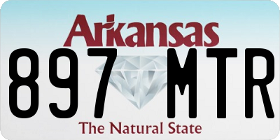 AR license plate 897MTR