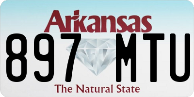 AR license plate 897MTU