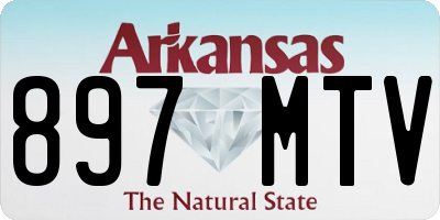 AR license plate 897MTV