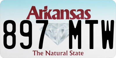 AR license plate 897MTW