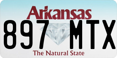 AR license plate 897MTX