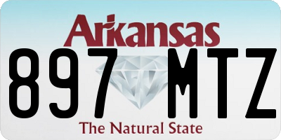 AR license plate 897MTZ