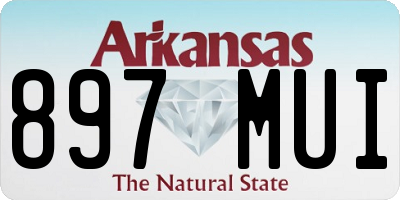 AR license plate 897MUI