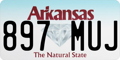 AR license plate 897MUJ