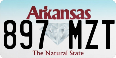 AR license plate 897MZT