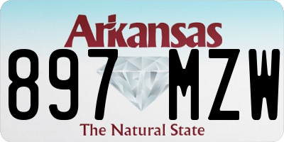 AR license plate 897MZW