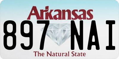 AR license plate 897NAI