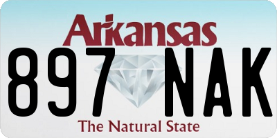 AR license plate 897NAK
