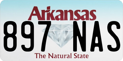 AR license plate 897NAS