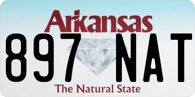 AR license plate 897NAT