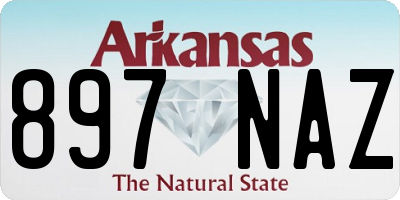 AR license plate 897NAZ