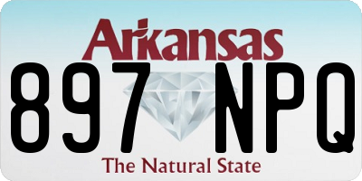 AR license plate 897NPQ