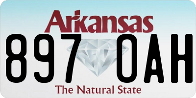 AR license plate 897OAH