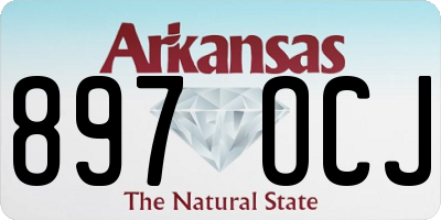 AR license plate 897OCJ