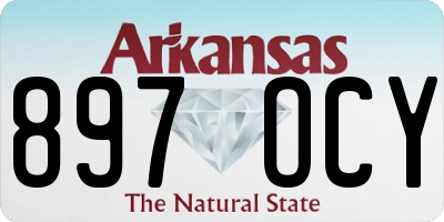 AR license plate 897OCY