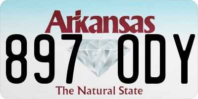 AR license plate 897ODY