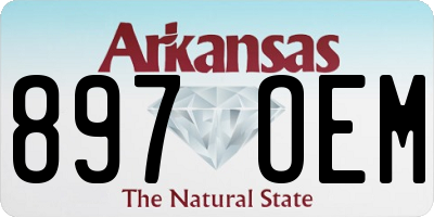 AR license plate 897OEM