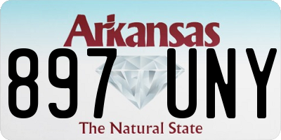 AR license plate 897UNY