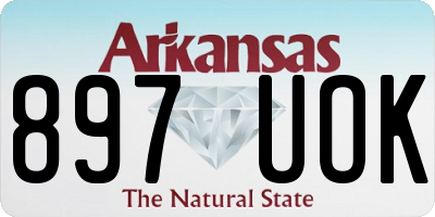 AR license plate 897UOK