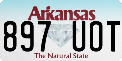 AR license plate 897UOT