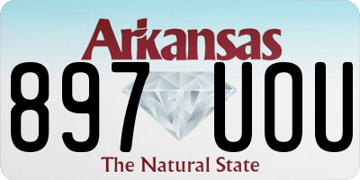 AR license plate 897UOU