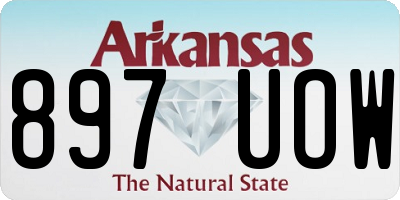 AR license plate 897UOW
